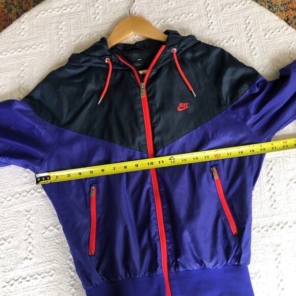 VTG 90s Nike The Windrunner Windbreaker Hooded Running Jacket Womens Medium - Picture 15 of 15